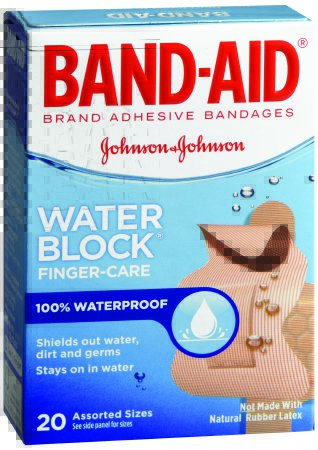 J & J Sales Band-Aid Adhesive Strip 1/4 X 2-1/10 Inch / 1/4 X 2-9/10 Inch Plastic Knuckle / Fingertip Tan Sterile - 38137004446