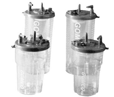 Allied Healthcare Gomco Vacuum Bottle 1100 mL Press-On Lid - 01-90-3695
