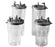 Allied Healthcare Gomco Vacuum Bottle 1100 mL Press-On Lid - 01-90-3695