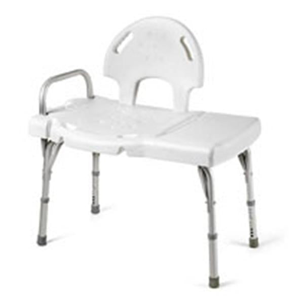 Invacare Bench Transfer I-Class 400Lb 31-1/4" to 35-3/4" H x 30-1/4" to 31" W x 16-1/4" to 17"  Hd Andzd Alum 2/Pk - 9670