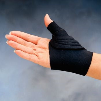 Patterson Medical Supply Comfort Cool CMC Thumb Splint Neoprene, Terry Cloth Right Hand Black X-Large - 55060607