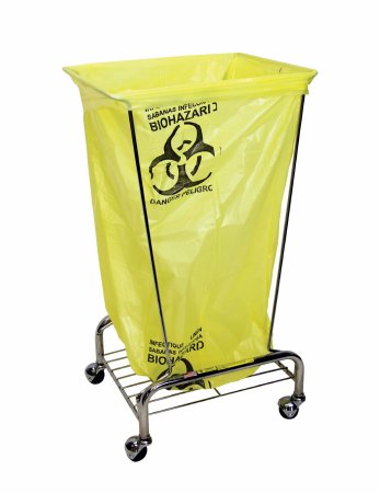 R & B Wire Products - Hamper Stand Rolling Square Opening Manual Without Lid - 699