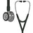 3M Littmann Cardiology IV Cardiology Stethoscope Black 1-Tube 22 Inch Tube Double Sided Chestpiece - 6151