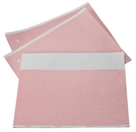 Ge Healthcare Ecg Recording Paper Marquette Thermal Paper 8.5 X 11 Inch Z-Fold Red Grid - 2104770-001