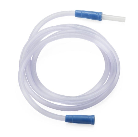 Medline - Suction Connector Tubing 12 Foot Length 0.188 Inch I.D. Universal Female Connector Clear Ribbed OT Surface PVC - OR512
