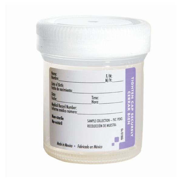 Fisher Scientific Co. Samco Bio-Tite Specimen Container Polypropylene Screw Cap White 90Ml 300/Ca - 1371162