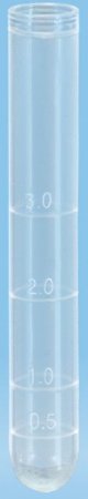 Sarstedt - Test Tube Round Bottom Plain 12 X 75 mm 5 mL Without Color Coding Snap Cap Polypropylene Tube - 55.526.045