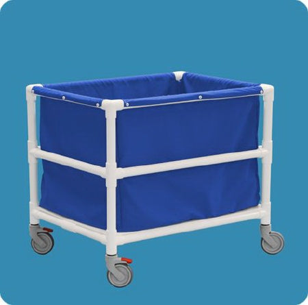 IPU - Laundry Truck Without Shelves PVC Heavy Duty Casters - LT11
