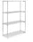 Uline - Wire Shelving Unit 4 Shelves Adjustable 18 X 48 X 72 Inch - H-2941-72