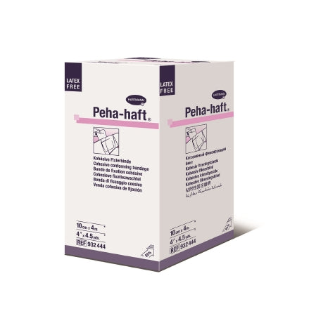 Hartmann Peha-haft Cohesive Bandage 4 Inch X 4-1/2 Yard Self-adherent Closure White NonSterile - 932444