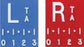 Wolf X-Ray X-Ray Marker With Digital Style Right and Left 3/4 Inch 2 or 3 Initials 1/4 Inch - 50175