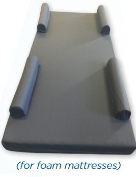Protekt - Raised Rail Mattress Overlay Raised Perimeter Type 36 W X 80 D X 9 H Inch For Foam Mattresses - 80099-Z