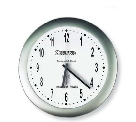 Control 3 Holdings LLC Traceable Radio Atomic Clock 2 X 12 Inch 12/24 hours Analog Display Battery Powered - 1077
