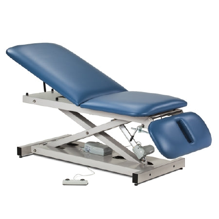 Clinton Industries Open Base Power Exam Table with Drop Section Power Height 450 Lbs. - 80330-3DT