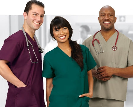 Fashion Seal Uniforms Fashionpoplin Scrub Shirt X-Small 3 Pockets Set-In Sleeve Unisex - 11217-XS