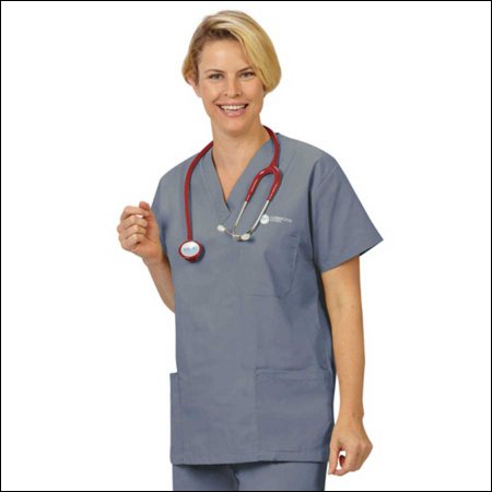 Fashion Seal Uniforms Fashionpoplin Scrub Shirt Large 3 Pockets Set-In Sleeve Unisex - 11217-L