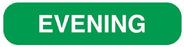 UAL - Pre-Printed Label Advisory Label Green Paper Evening White 3/8 X 1-5/8 Inch - ULRXA1222