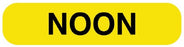 United Ad Label UAL Pre-Printed Label Instructional Label NOON Yellow 3/8 X 1-5/8 Inch - ULRXA1220
