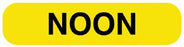 UAL - Pre-Printed Label Advisory Label Yellow Paper NOON Black 3/8 X 1-5/8 Inch - ULRXA1220