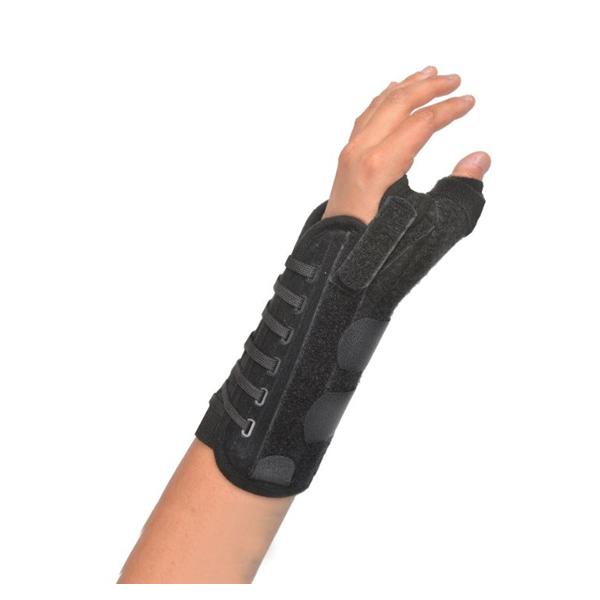 Hely & Weber Splint Titan Wrist/Thumb Felt/Brushed Nylon Black Size One Size Fits All Left Ea - 455-LT