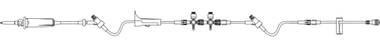 Caresite - Anesthesia IV Administration Set 15 Drops / mL Drip Rate 130 Inch Tubing 2 Ports - 354210