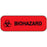 Precision Dynamics - Pre-Printed Label Warning Label Fluorescent Red Paper Biohazard / Symbol Black Biohazard 1/2 X 1-1/2 Inch - 59712726