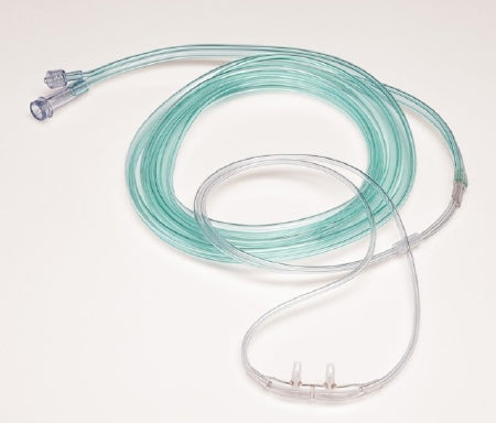 Salter Labs Salter-Style ETCO2 Nasal Sampling Cannula with O2 ETCO2 Sampling / O2 Adult Curved Prong / Non-flared Tip - 4002-7-7-25