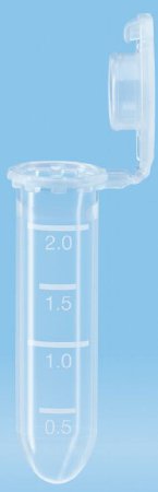 SafeSeal - Microcentrifuge Tube Round Bottom Plain 10.8 X 40 mm 2 mL Without Color Coding Hinged Snap Cap Polypropylene Tube - 72.695.500