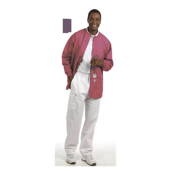 Fashion Seal Jacket Warm-Up 65% Polyester / 35% Cotton Unisex Sugar Plum 2Xl 2 Pockets Ea - 7682-2XL