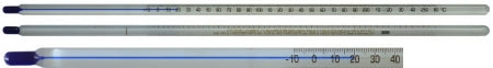Thermco Products Inc Liquid-in-Glass Thermometer -20° to 110°C Partial Immersion Does Not Require Power - ACC1103BLS