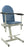 Winco Blood Drawing Chair Flip-Up Padded Arm Moss Green - 2578-04-RT
