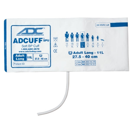 Adcuff - Blood Pressure Cuff Adult Arm Medium Cuff 27.5 - 40 cm Cloth Fabric Cuff - 8450-11AL-1HP