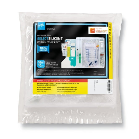 SelectSilicone Onelayer - Indwelling Catheter Tray Foley 18 Fr. 10 cc Balloon Silicone - Medline - DYND160818
