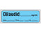 Shamrock Scientific Shamrock Pre-Printed Label Anesthesia Label DILAUDID _____ mg / mL / Date _____ Time _____ Int. _____ Blue 1/2 X 500 Inch - SA-2414-DTI-PRE