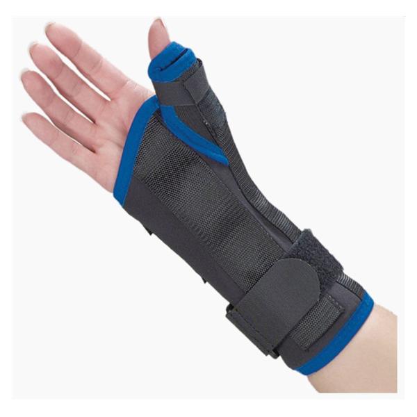 Deroyal Industries Inc Splint Support Premium Wrist/Thumb Tri-Tex Black Size 8" Large Right Ea - 350LR