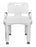 McKesson McKesson Bath Bench Removable Arm Rail Plastic Frame Removable Back 16 to 20-1/2 Inch Height - 146-RTL12505