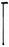 McKesson McKesson Folding Cane Aluminum 33 to 37 Inch Height Black - 146-RTL10304