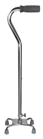 McKesson McKesson Small Base Quad Cane Steel 30 to 39 Inch Height Chrome - 146-10301F-4
