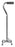 McKesson McKesson Small Base Quad Cane Steel 30 to 39 Inch Height Chrome - 146-10301F-4