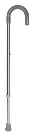 McKesson McKesson Round Handle Cane Aluminum 29-3/4 to 38-3/4 Inch Height Chrome - 146-10302-6