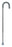 McKesson McKesson Round Handle Cane Aluminum 29-3/4 to 38-3/4 Inch Height Chrome - 146-10302-6