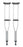McKesson McKesson Underarm Crutches Aluminum Frame Adult 350 lbs. Weight Capacity - 146-10430-8