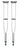 McKesson McKesson Underarm Crutches Aluminum Frame Tall Adult 350 lbs. Weight Capacity - 146-10402-8