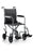 McKesson McKesson Lightweight Transport Chair Steel Frame with Silver Vein Finish 250 lbs. Weight Capacity Fixed Height / Padded Arm Black - 146-TR39E-SV