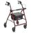 McKesson McKesson 4 Wheel Rollator 32 to 37 Inch Red Folding Aluminum Frame 32 to 37 Inch - 146-R726RD