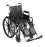 McKesson McKesson Wheelchair Desk Length Arm Padded, Removable Arm Style Composite Wheel Black 16 Inch Seat Width 250 lbs. Weight Capacity - 146-SSP216DDA-SF
