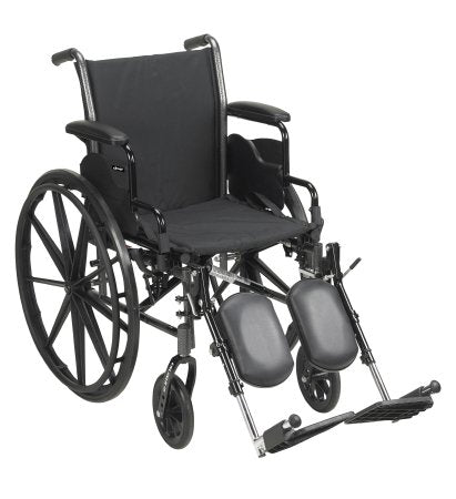 McKesson McKesson Lightweight Wheelchair Dual Axle Desk Length Arm Flip Back, Padded, Removable Arm Style Mag Wheel Black 16 Inch Seat Width 300 lbs. Weight Capacity - 146-K316DDA-SF