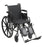 McKesson McKesson Lightweight Wheelchair Dual Axle Desk Length Arm Flip Back, Padded, Removable Arm Style Mag Wheel Black 16 Inch Seat Width 300 lbs. Weight Capacity - 146-K316DDA-SF