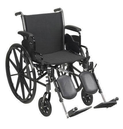 McKesson McKesson Lightweight Wheelchair Dual Axle Desk Length Arm Flip Back, Padded, Removable Arm Style Mag Wheel Black 18 Inch Seat Width 300 lbs. Weight Capacity - 146-K318DDA-SF
