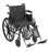 McKesson McKesson Lightweight Wheelchair Dual Axle Desk Length Arm Flip Back, Padded, Removable Arm Style Mag Wheel Black 18 Inch Seat Width 300 lbs. Weight Capacity - 146-K318DDA-SF